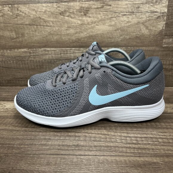 Nike Revolution 4 Gray Blue Womens US Size 8.5 Wide AH8799-004 Running Shoes - Picture 4 of 10